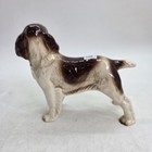 Coopercraft Ceramic Spaniel Dog Figurine Ornament Brown White Vintage Style Vgc