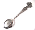 Vintage Sterling Silver Souvenir Maltese Cross Spoon Stamped  jerusalem     900 