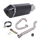 For Suzuki Drz400sm Drz400s e 2000-2024 Exhaust Header 360mm Muffler Full System