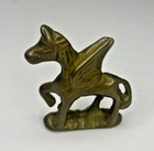 Vintage Tiny Brass Pegasus Figurine Winged Horse Fantasy