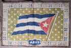 B6-3 Cuba National Flag Tobacco Premium Felt Flannel 5-1 4  X 8-1 4  B4-105