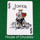 Color Joker Reveals Queen Of Hearts  Bicycle Printed Gaff Card  Joker