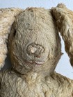 Antique Vintage Rare Bunny Rabbit Stuffed  Primitive Glass Eyes Possible Steiff