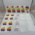 Vintage 1980s Apple Computer Logo Stickers Decals Lot Of 16  d