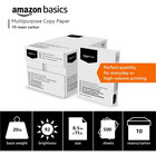 Amazon Basics Copy Paper 8 5x11  20 Lb  92 Bright White  10 Reams  5000 Sheets 