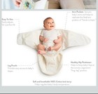 Baby Ergobaby 100  Cotton White Blue Moon Star Swaddle Sleep Sack 0-3 Months