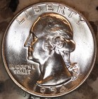 1954 P Washington Quarter 25c Choice Bu Luster  90  Silver