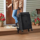 Folding Shopping Cart With Stair Climbing Wheels - Free Shipping