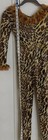 Weissman Dance Costume  Sleeve Cheetah Leotard Sequins Pantsuit  Halloween