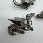 Lot Of 3 Vintage Gallo Pewter Dragons Mini Dragon 1    D d Figures