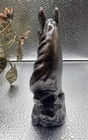 Vintage Bronze Colored Resin Horse Head Bust 5 5  Tall Bookend Statue Figurine