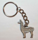 Llama Fine Pewter Keychain Key Chain Ring Fob Usa Made