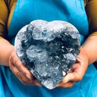 3 78lb Natural Blue Celestite Geode Quartz Crystal Mineral Specimen Healing