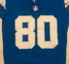 2024 Detroit Lions  80 Jalon Calhoun Game Worn Size 38 Nike Jersey Nfl Blue