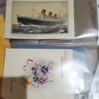 Vintage 1956 Rms Queen Mary Cunard Line Lot - Abstract Of Log  Programme   Postc