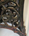 Victorian Antique Style Cast Iron Garden Park Bench Flower End Side Legs