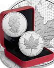 2017 Iconic Maple Leaf Canada s 150th Birthday  10 2oz Pure Silver Proof Coin