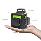 Huepar 12 Lines Green 3d Cross Line Laser Level Vertical Horizontal   Receiver