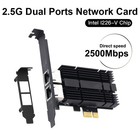 2 5gbps Dual Rj45 Port With Intel I226 Nic For Gaming Ethernet Network Adapter