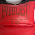 Everlast Bag Gloves 7 Oz Red Black Lace-up Boxing Training Gloves