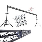 Crank Up Triangle Truss Light Stand - Dj Booth Lighting Trussing Stage Mount Pa