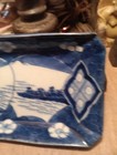Antique  Oriental Blue  White  Dish