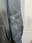 Men s Xl Hoodie Grey Kangaroo side Arm Plus Side Zip Pockets Fleece Lined