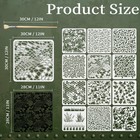 Twinklemon 12pcs Camo Stencils For Spray 12 X 12 Inch - Camouflage