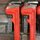 Lot Of 4 Ridgid 31025 18  Heavy Duty Pipe Wrench Ridge Tool Co  Usa Made