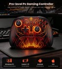 Wireless Pc Gaming Controller With Charging Dock   Rgb Design no Drift