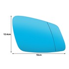 Right Wing Mirror Glass Self-adhesive Blue Passenger Side For Bmw 5 7 Series