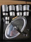 Vintage Travel Bar Ever Wear Portable Liquor Bartender Cocktail Kit Set Black