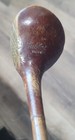 Antique Vintage The Dint Hickory Wood Shaft Golf Club Spoon Silver Face   Sole