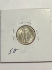 1944 D Unc    Full Split Bands 90  Silver Mercury Dime