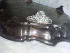 Vtg  Silverplate Footed 14  Tray Platter - Ornate Lightly Polished Gorgeous 