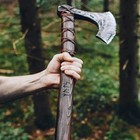 Handmade Viking Norse Berserker Axe     40  Two-handed Bearded Axe   Sheath