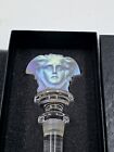 Versace Rosenthal Iridescent Crystal  Wine Stopper Medusa