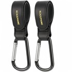 2 Pack Stroller Hooks  Stroller Straps For Diaper Bags adjustable Stroller Carab