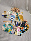 Vintage Sewing Notion Lot Wood Thread Spools Binding Decorative Trim Zippers 