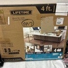 Fold-in-half Adjustable Folding Table  4 Foot