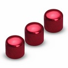 3pcs Volume Tone Control Knobs Metal Dome Button Caps For Electric Guitar bass F