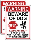 2 Pack Beware Of Dog Signs  13x9 9 Inch Reflective Tin Sign Beware Of Dog For   