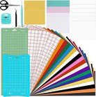 38pcs Cricut Joy Accessories Bundle Starter Kit Vinyl Sheets Tools   Insert Card