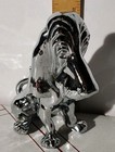 Chrome Basset Hound Hood Ornament- Die Cast Metal Please Read All   Look At Pics