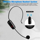 New 165ft Range Uhf Wireless Microphone Headset Mic System digital Screen Speech