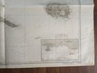 Original Antique Map Territory Nautical Chart Azores Faial Graciosa Terceira