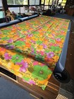 Deadstock Vintage 1960s   Early 1970s Novelty Print Sheer Fabric Remnant