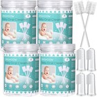 200 Baby Tongue Cleaners   4 Finger Toothbrushes - Soft Gauze Oral Care Set