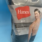 Hanes Men s 5-pack Best Tagless Boxer Briefs Size 2xl Black Brand New