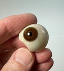 Antique German Hand-blown Human Prosthetic Glass Eye   Brown Eye 